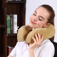Gối chữ U cao su non đi ô tô, máy bay GLC-01