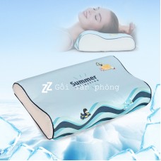 Gối ngủ cao su non vỏ vải mát SL100